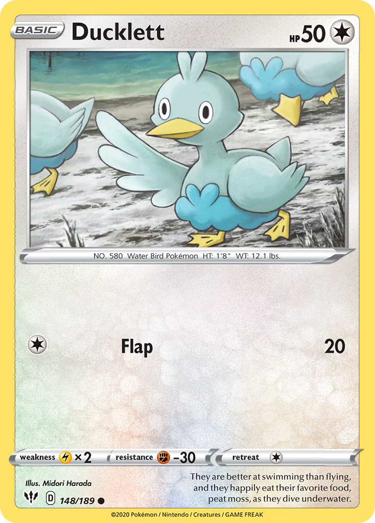 Ducklett 148/189 Common Darkness Ablaze NM/LP