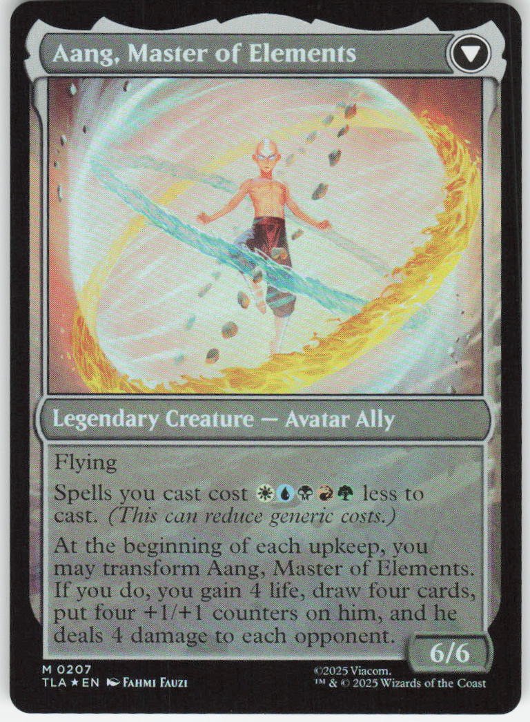 Avatar Aang (Foil) M Avatar: The Last Airbender 207 NM (Back)