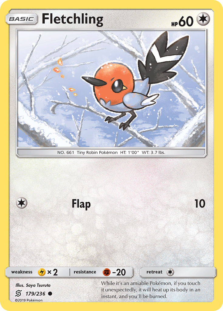 Fletchling 179/236 Common Reverse Holo Unified Minds NM/LP