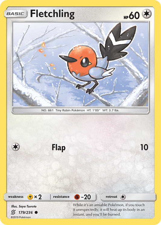 Fletchling 179/236 Common Reverse Holo Unified Minds NM/LP