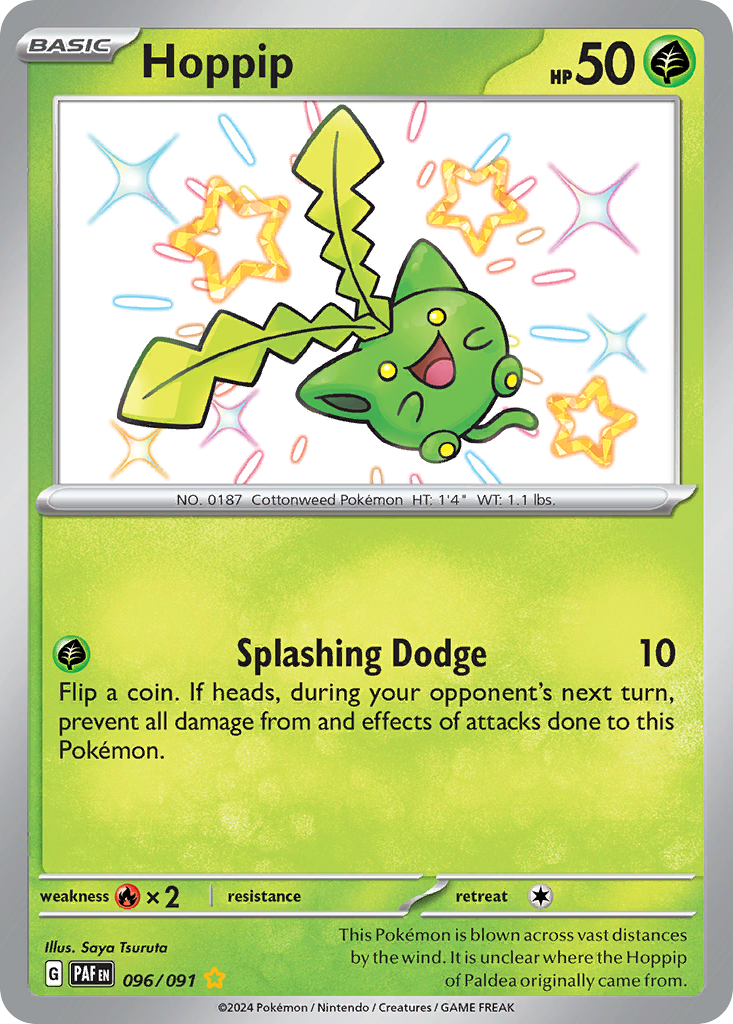 Hoppip 096/091 Shiny Rare Paldean Fates NM/M