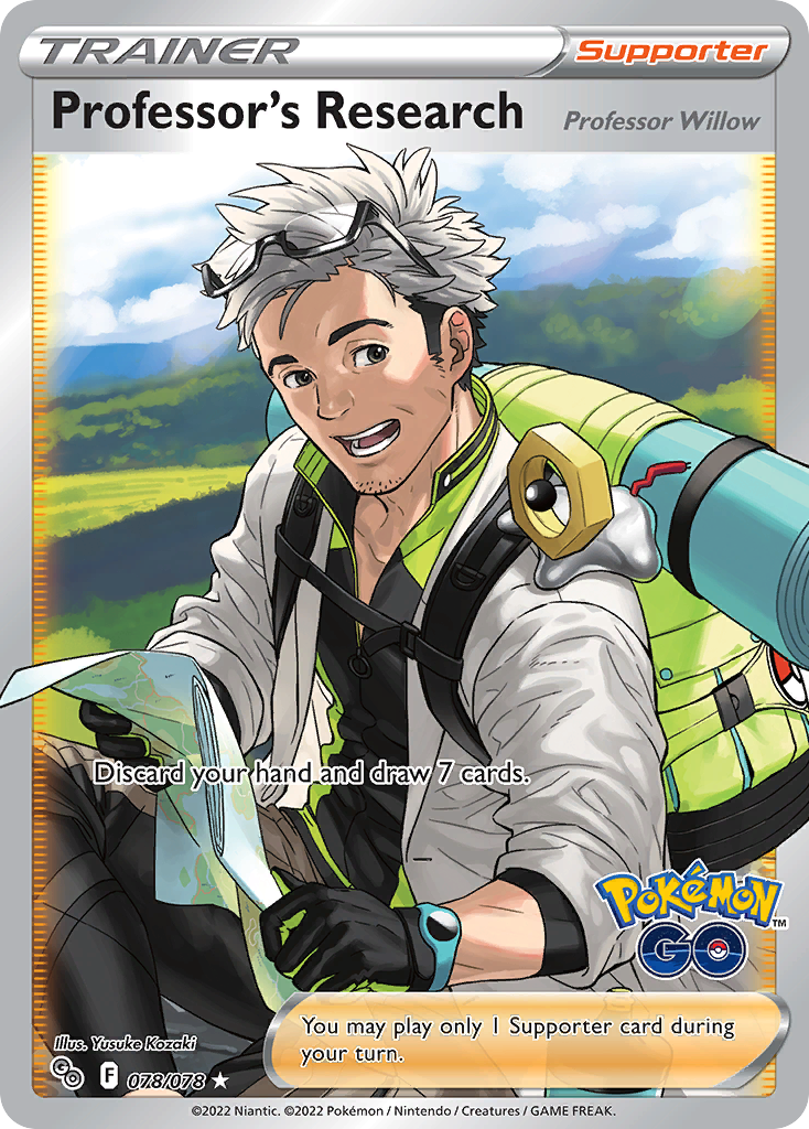 Professor's Research 078/078 Ultra Rare Pokemon GO NM/M