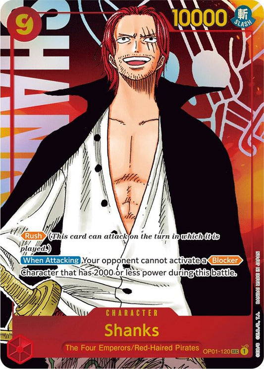 Shanks (Parallel) OP01-120 Secret Rare Romance Dawn NM/M