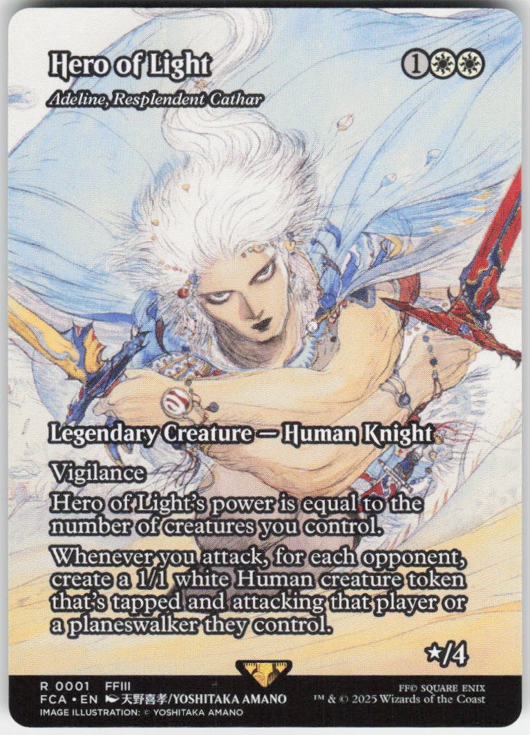 Hero of Light - Adeline, Resplendent Cathar (Showcase) R FINAL FANTASY: Through the Ages 1 NM