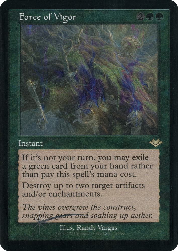 Force of Vigor (Retro Frame) (Foil Etched) 21 Rare Modern Horizons NM/M
