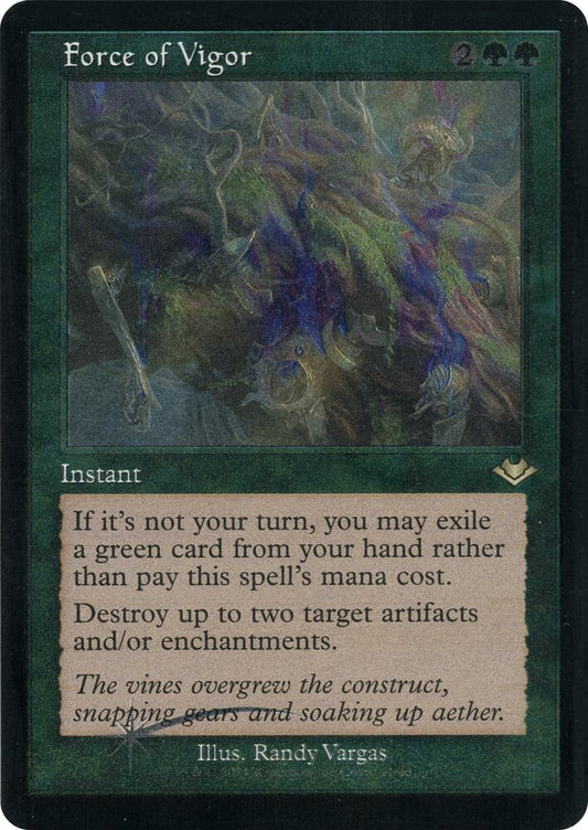Force of Vigor (Retro Frame) (Foil Etched) 21 Rare Modern Horizons NM/M