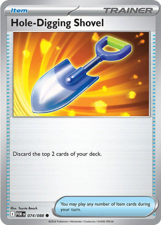 Hole-Digging Shovel 074/088 Common Reverse Holo Perfect Order NM/M