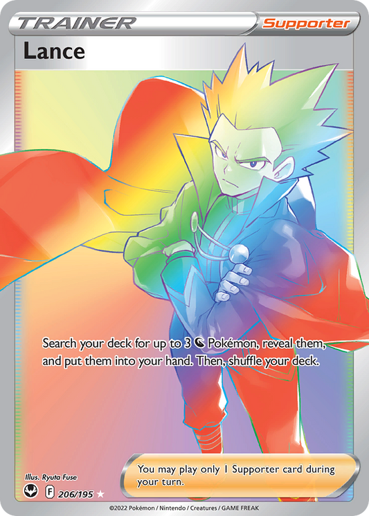 Lance 206/195 Rainbow Rare Silver Tempest NM/M