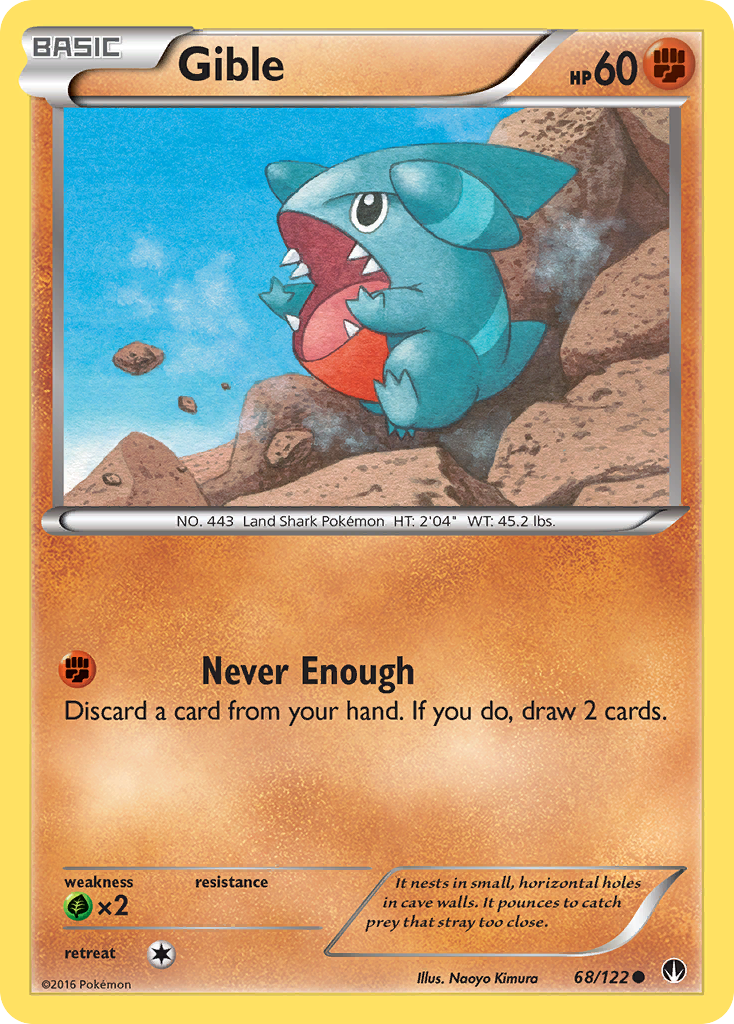 Gible 68/122 Common BREAKpoint NM/LP