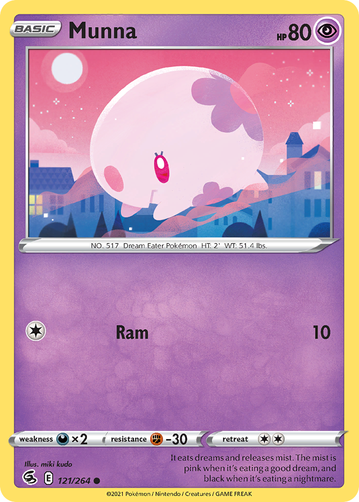 Munna 121/264 Common Reverse Holo Fusion Strike NM/LP