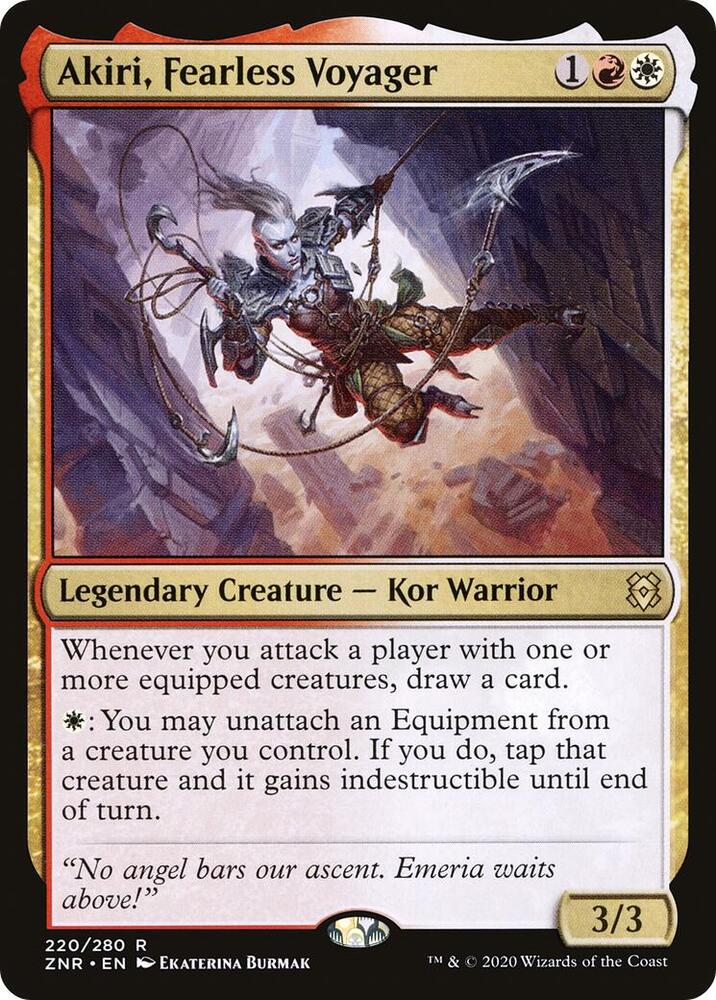 Akiri, Fearless Voyager 220 Foil Rare Zendikar Rising NM/M