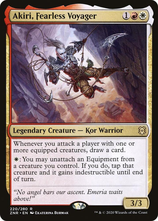 Akiri, Fearless Voyager 220 Foil Rare Zendikar Rising NM/M