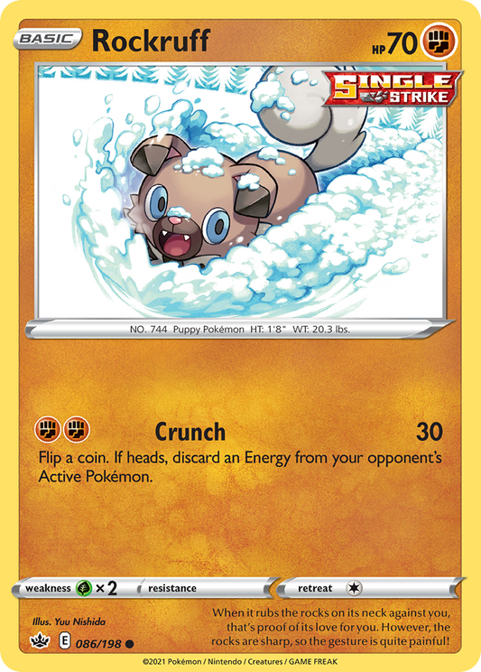 Rockruff 086/198 Common Chilling Reign NM/LP
