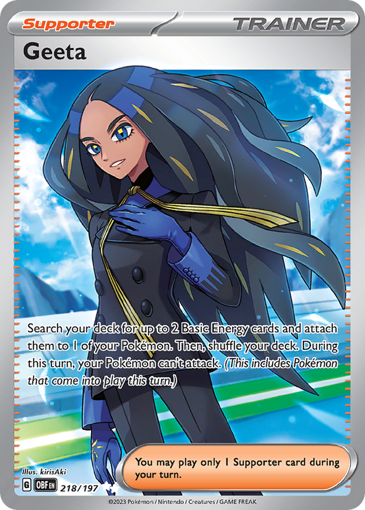 Geeta 218/197 Ultra Rare Obsidian Flames NM/M