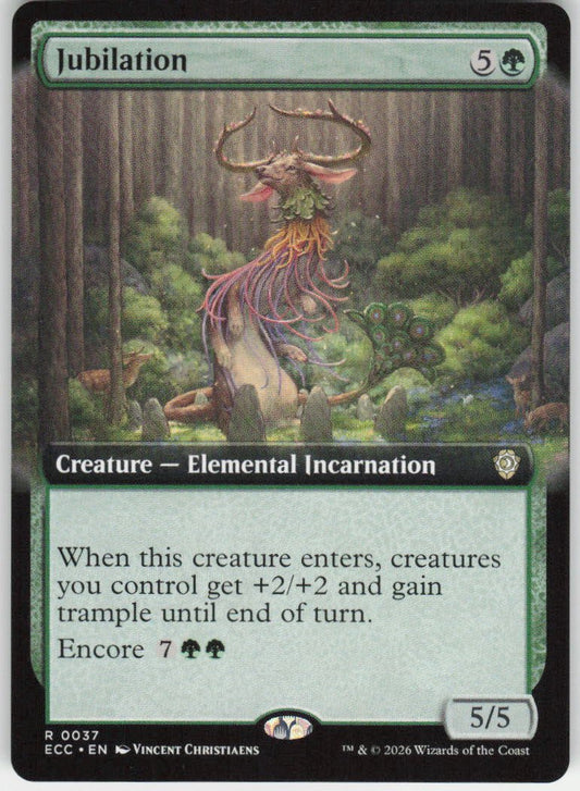 Jubilation (Extended Art) R Commander: Lorwyn Eclipsed 37 NM
