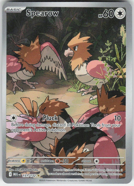 Spearow - Illustration Rare ME01: Mega Evolution 151/132 NM