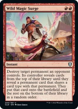 Wild Magic Surge 206 Foil Commander Legends: Battle for Baldur's Gate NM/M