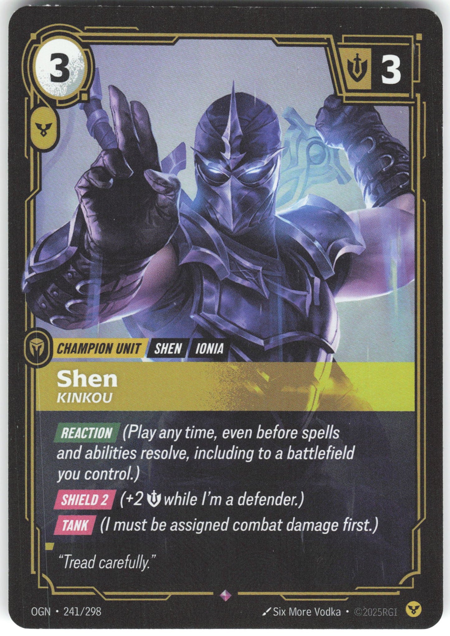 Shen - Kinkou Rare Origins 241/298 NM