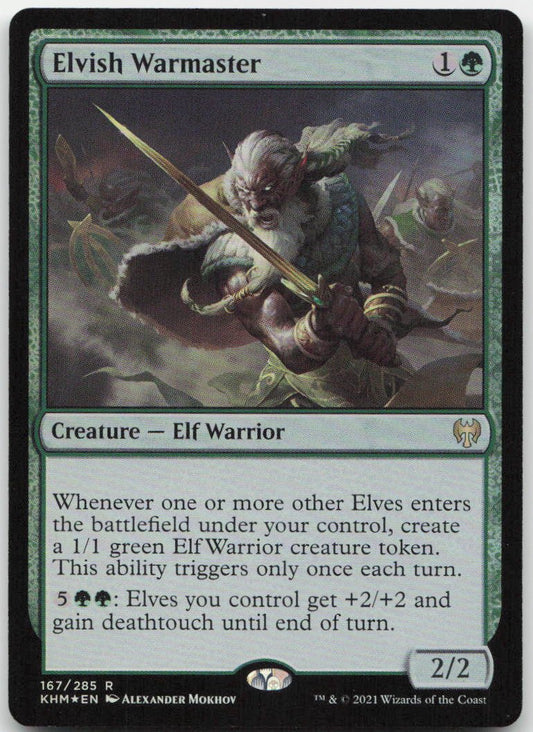 Elvish Warmaster R Kaldheim 167 NM