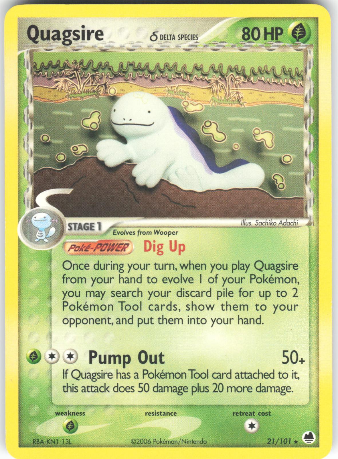 Quagsire 21/101 Rare Dragon Frontiers LP