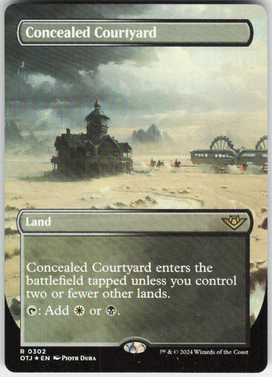 Concealed Courtyard (Borderless) R Outlaws of Thunder Junction 302 NM