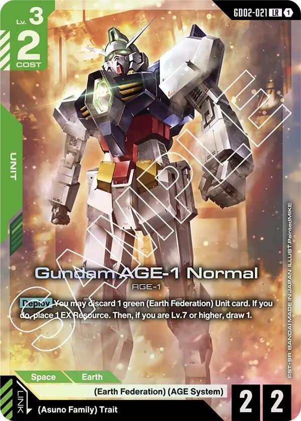 Gundam AGE-1 Normal GD02-021 LR Dual Impact NM/M