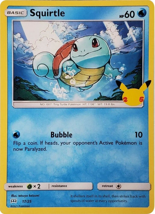 Squirtle 017/025 Holo Promo McDonald's 25th Anniversary Promos NM/M