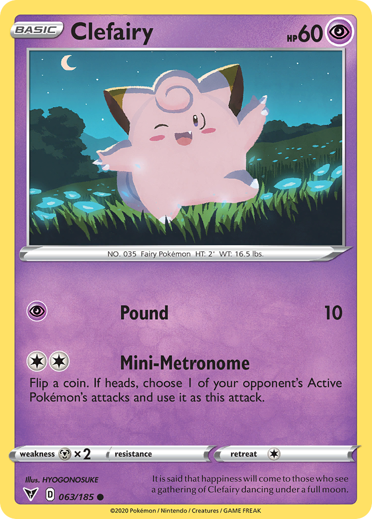 Clefairy 063/185 Common Vivid Voltage NM/M