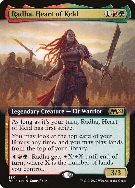 Radha, Heart of Keld (Extended Art) 380 Rare Core Set 2021 NM/M
