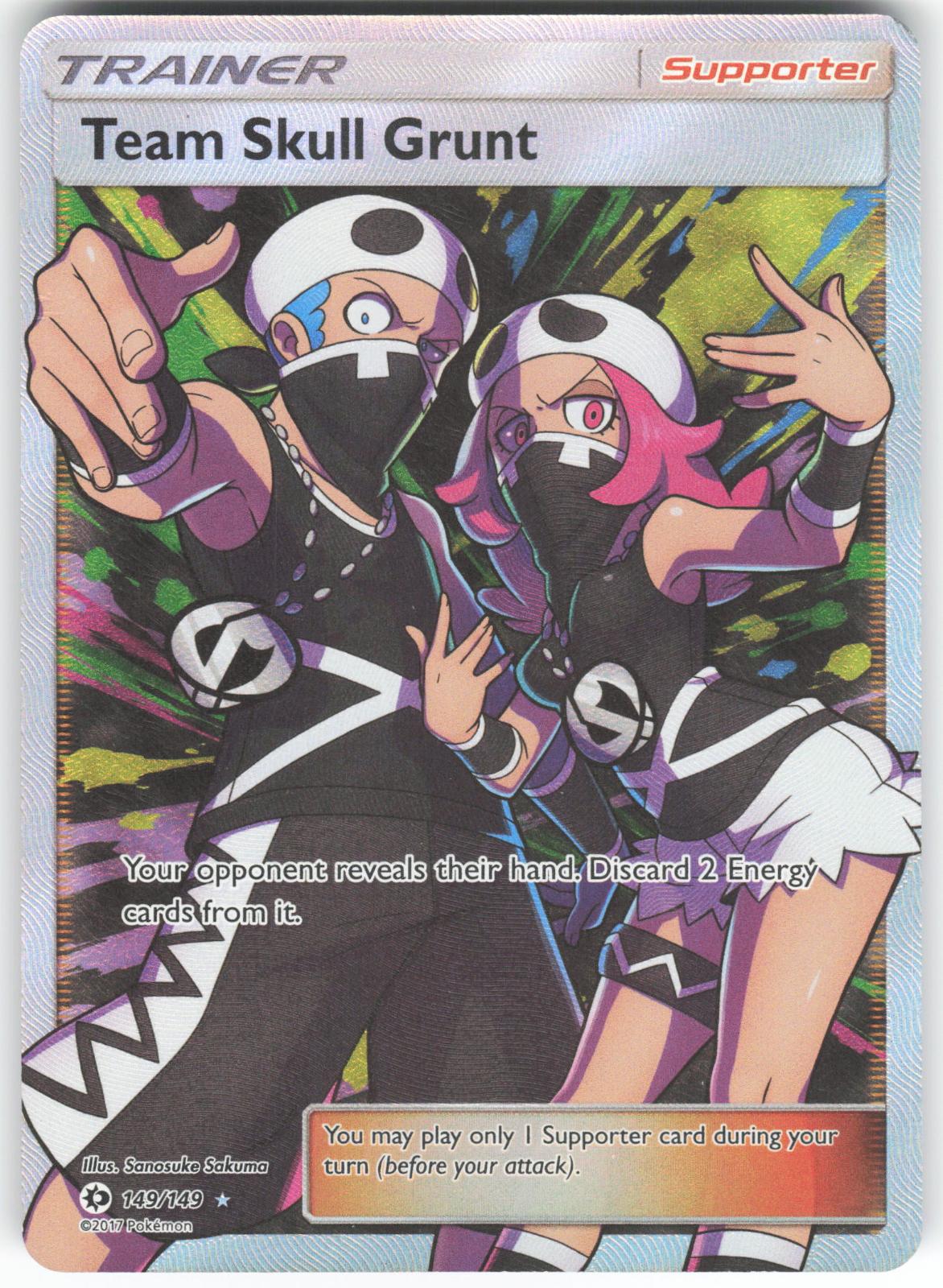 Team Skull Grunt (Full Art) 149/149 Ultra Rare SM Base Set Holo LP