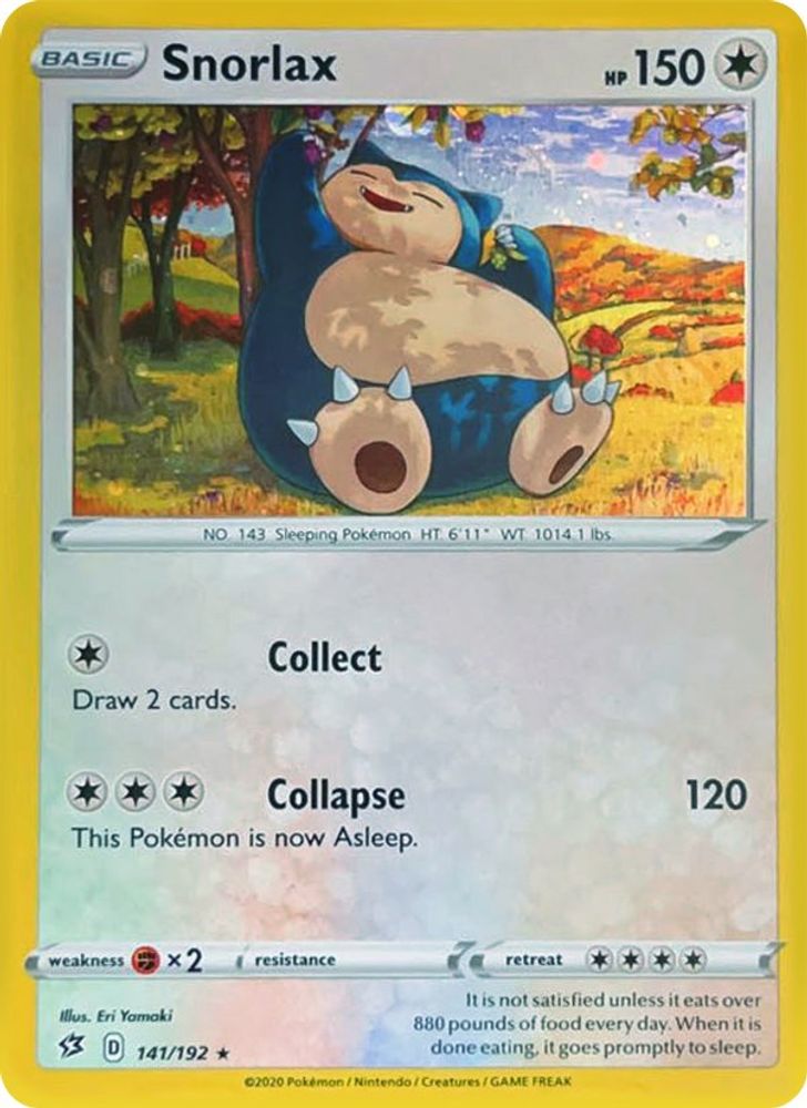 Snorlax (Cosmos Holo) 141/192 Promo Miscellaneous Cards & Products NM/M
