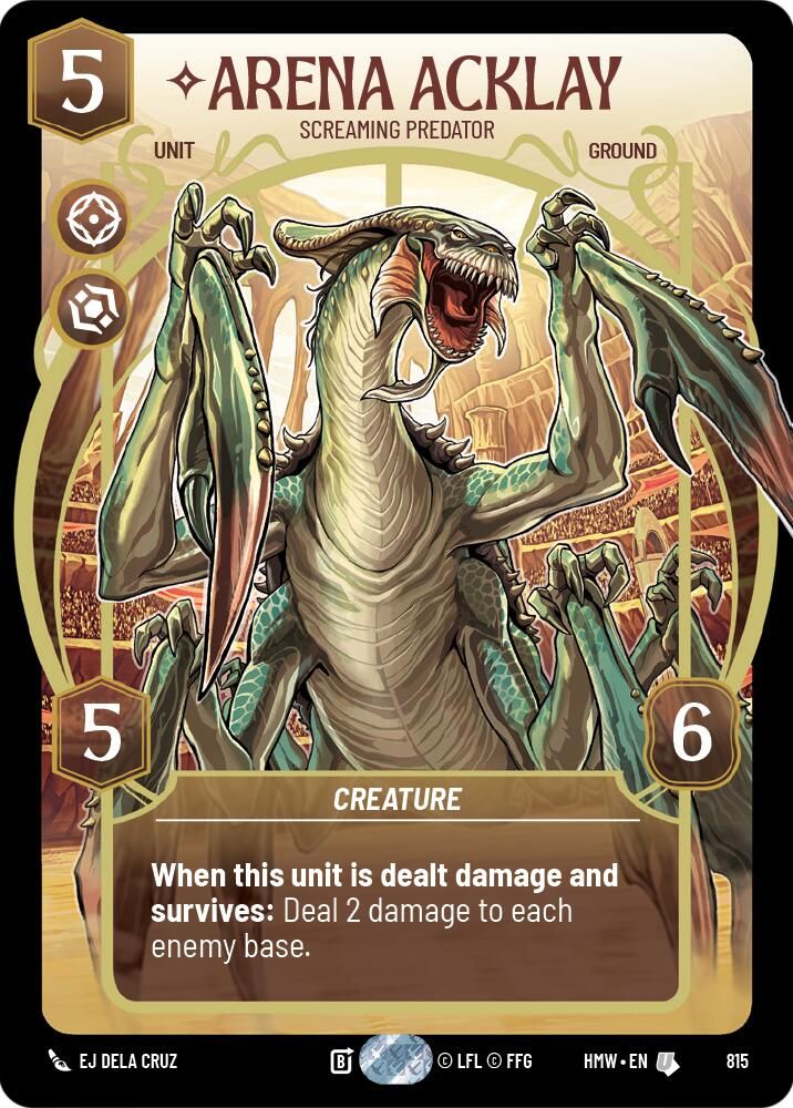 Arena Acklay - Screaming Predator (Prestige) 815 Uncommon Homeworlds NM/M