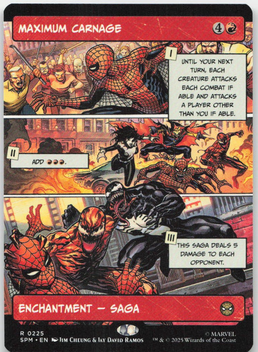 Maximum Carnage (Borderless) R Marvel's Spider-Man 225 NM