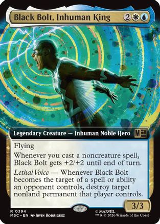 Black Bolt, Inhuman King (Extended Art) 394 Commander: Marvel Super Heroes NM/M
