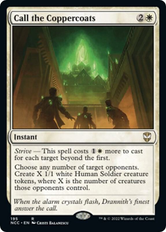 Call the Coppercoats 195 Rare Commander: Streets of New Capenna NM/M