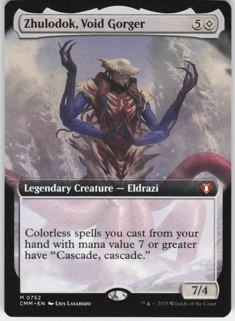Zhulodok, Void Gorger (Extended Art) M Commander Masters 752 NM