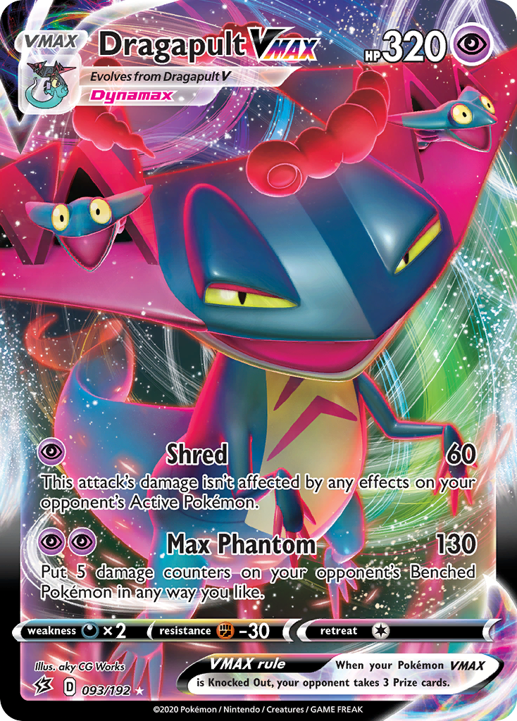 Dragapult VMAX 093/192 VMAX Rare Rebel Clash Holo NM/M