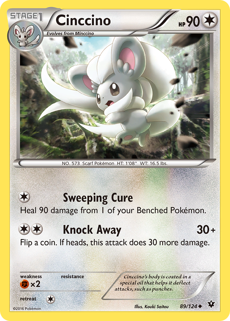 Cinccino 89/124 Uncommon Fates Collide NM/M