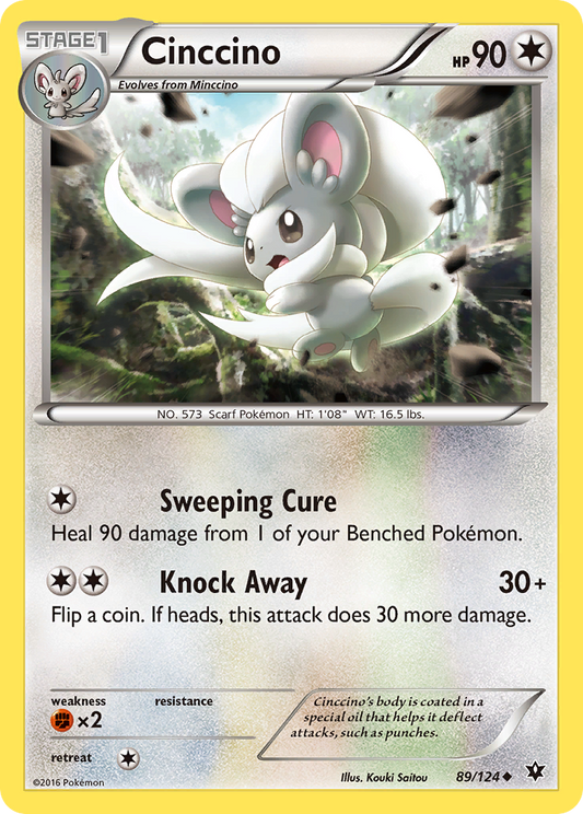 Cinccino 89/124 Uncommon Fates Collide NM/M
