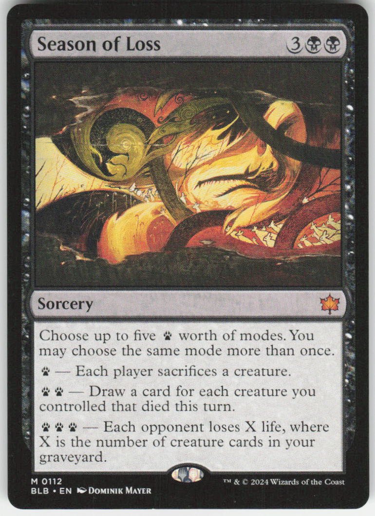 Season of Loss M Bloomburrow 112 NM