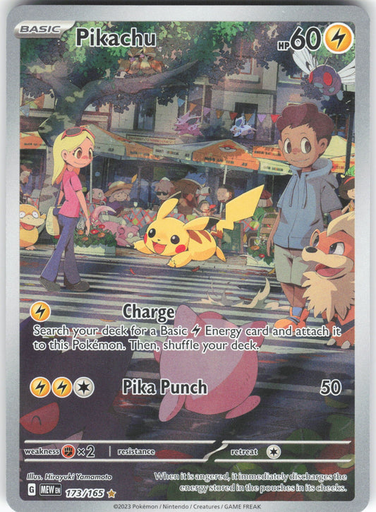 Pikachu - Illustration Rare SV: Scarlet & Violet 151 173/165 NM