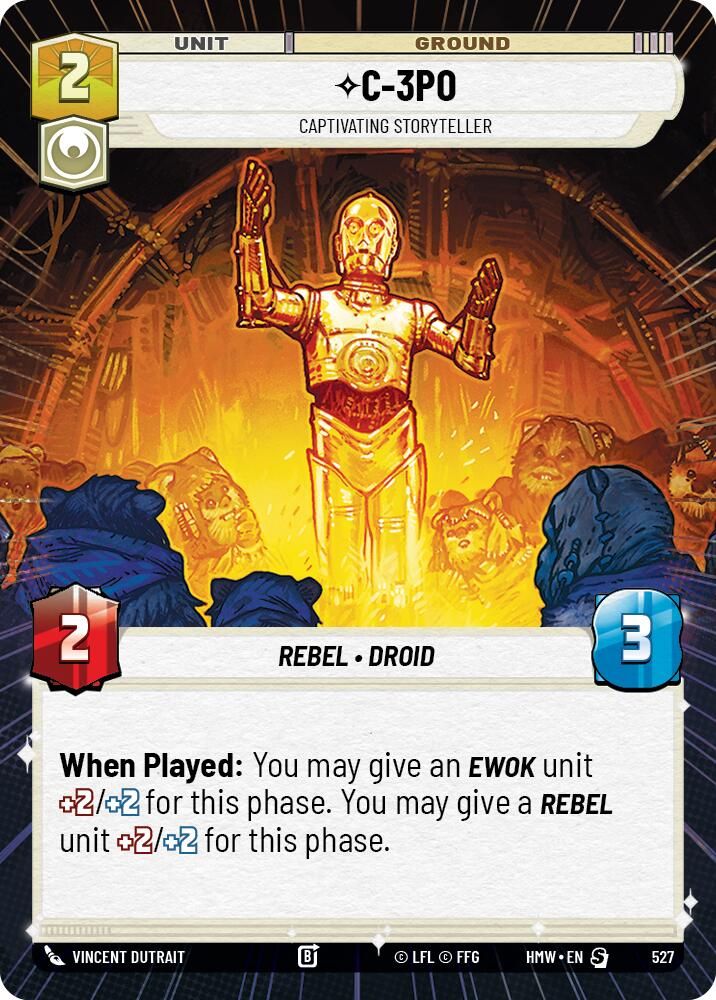 C-3PO - Captivating Storyteller (Hyperspace) 527 Special Homeworlds NM/M
