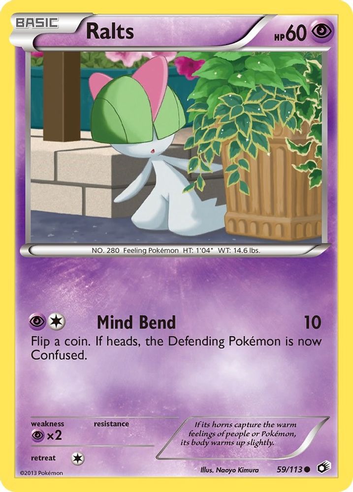 Ralts 59/113 Common Legendary Treasures NM/M