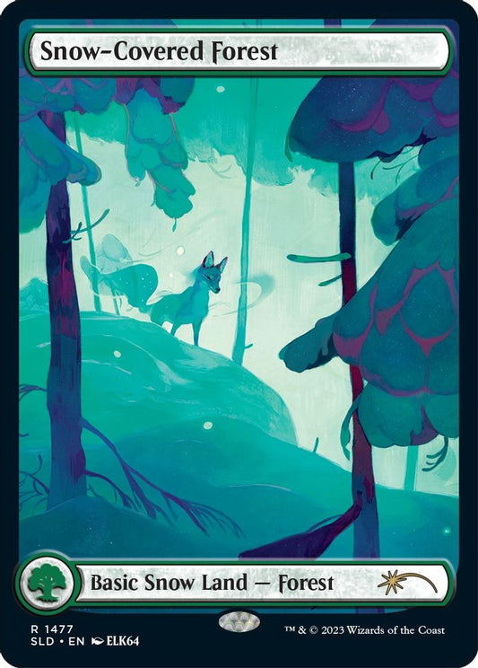 Snow-Covered Forest (1477) 1477 Rare Secret Lair Drop Series NM/M