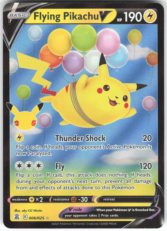 Flying Pikachu V Ultra Rare Celebrations 006/025 NM