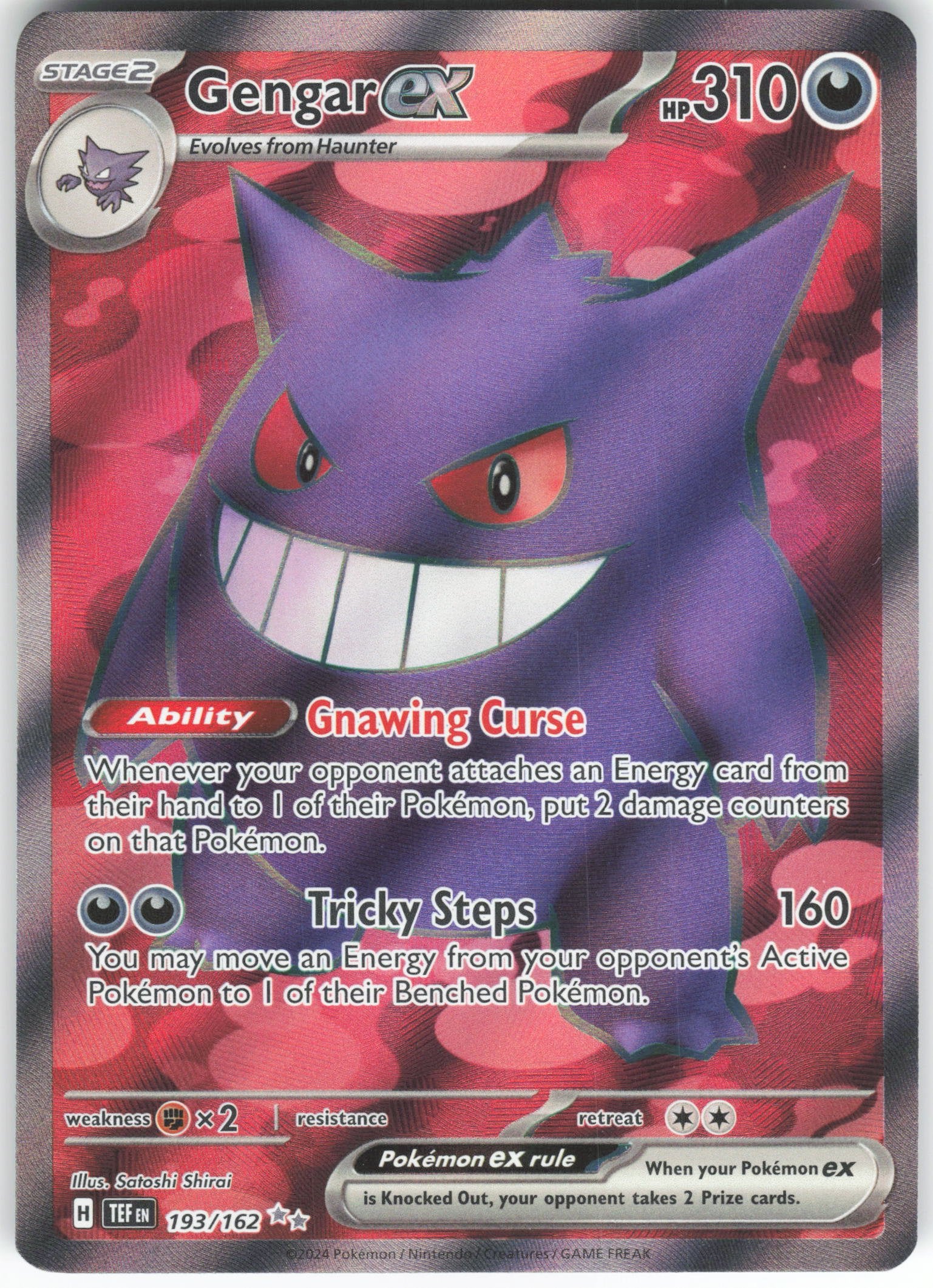 Gengar ex - Ultra Rare SV05: Temporal Forces 193/162 NM