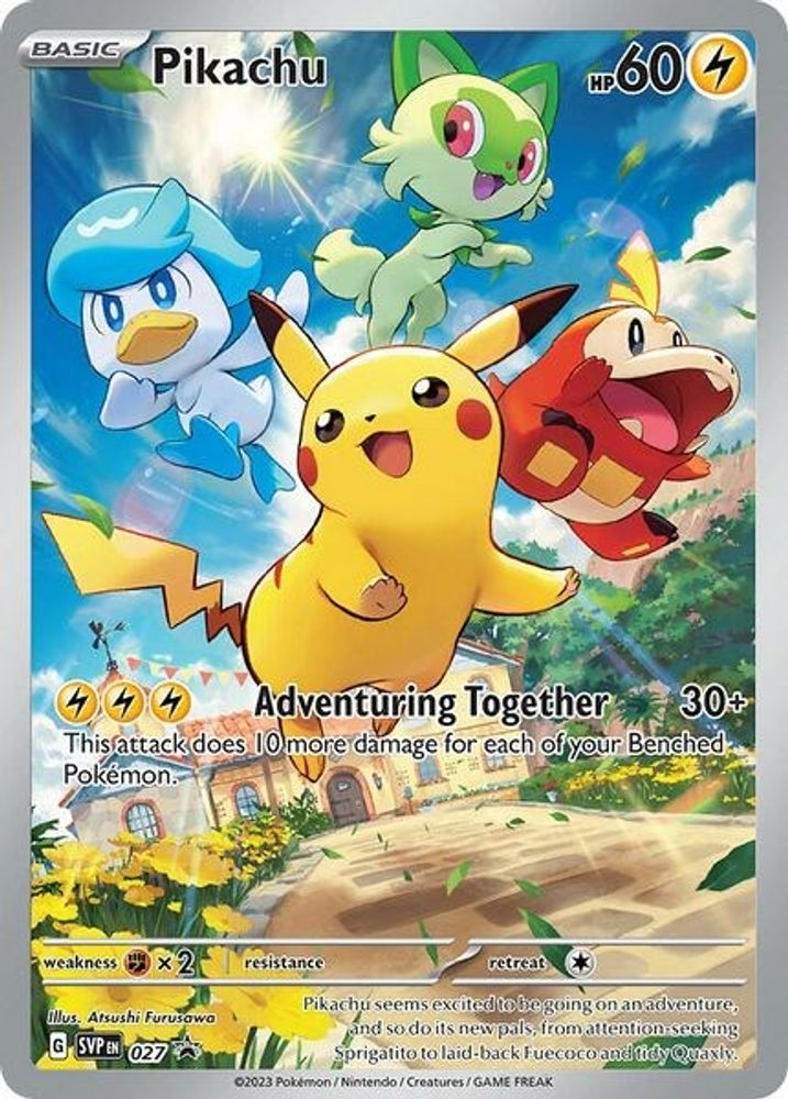 Pikachu 027 Promo Scarlet & Violet Promo Holo NM/M