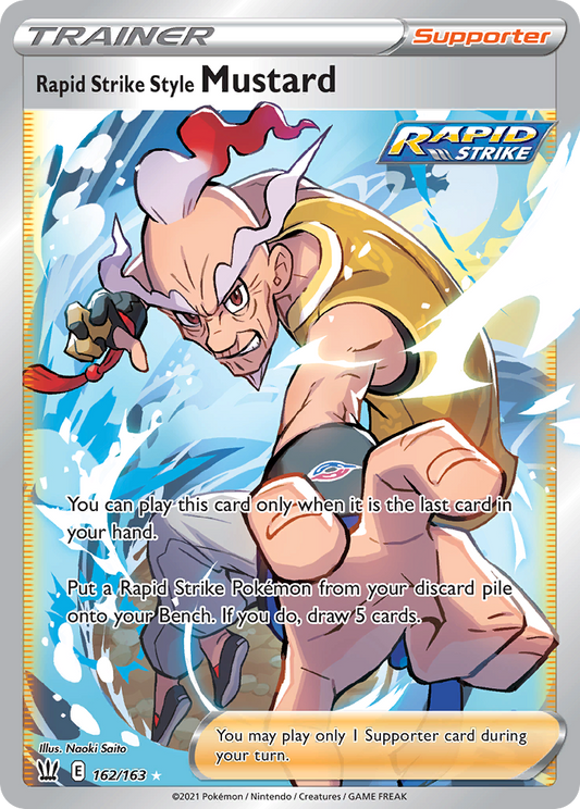 Rapid Strike Style Mustard 162/163 Ultra Rare Battle Styles NM/M