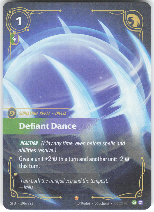 Defiant Dance Epic Spiritforged 196/221 NM