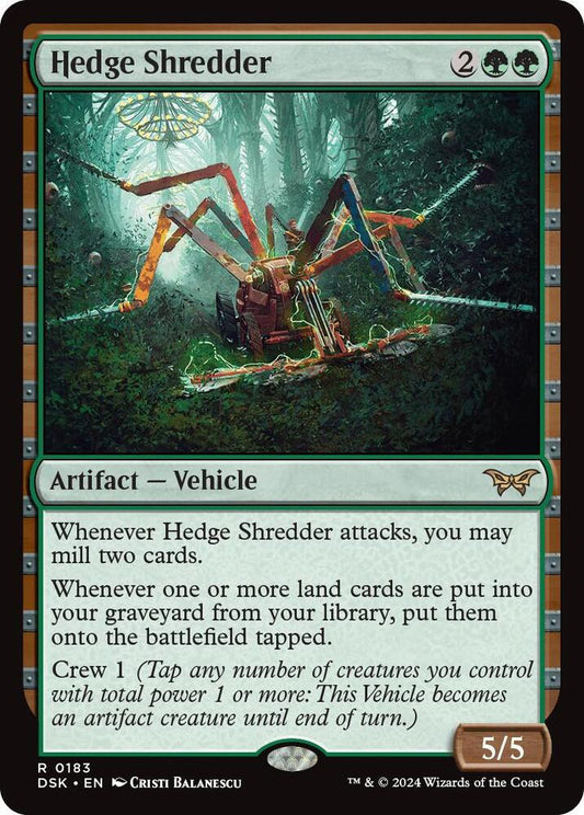 Hedge Shredder 183 Rare Duskmourn: House of Horror NM/M